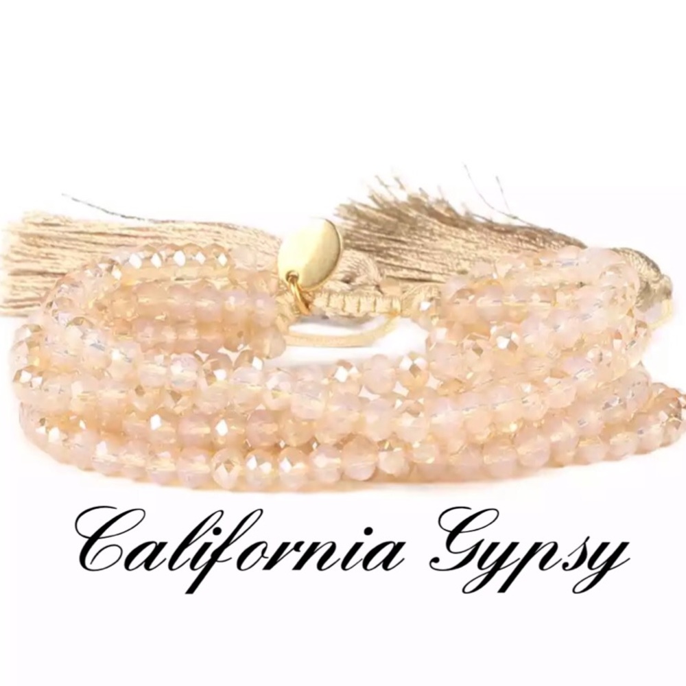 Boho Iridescent Beaded Tassel Bracelet🎉 - Picture 3 of 4